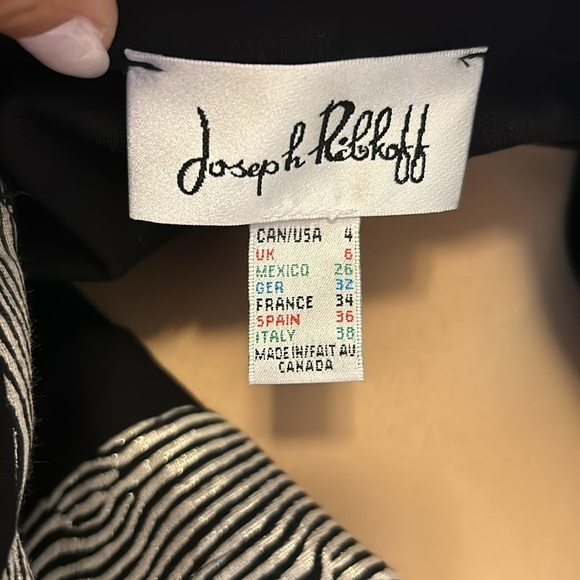 Joseph Ribkoff Black/Gold Ponte Blazer - Picture 6 of 8